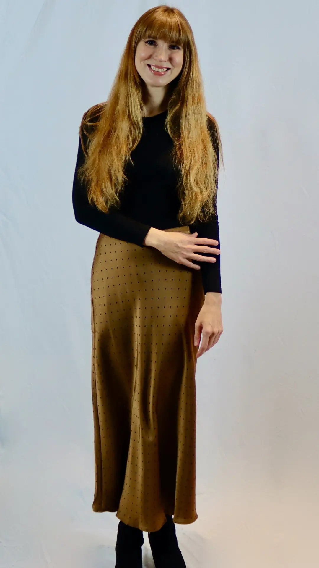 Caramel Dot Midi