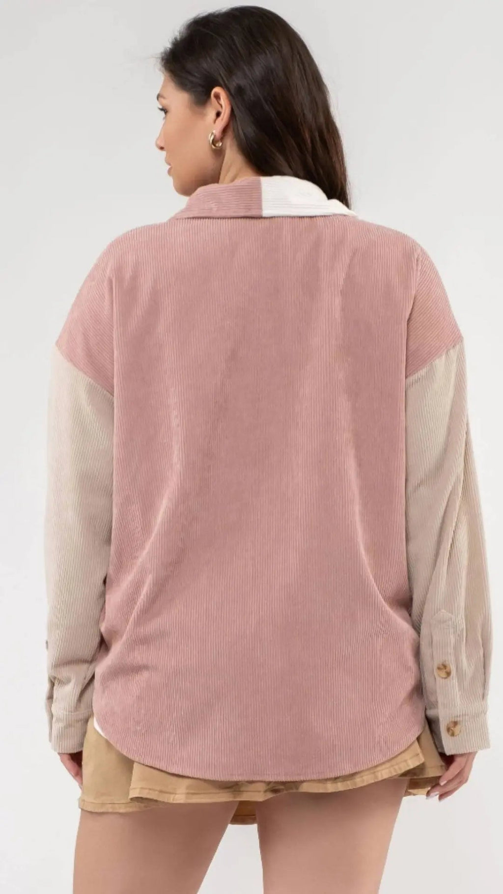 PLUS COLORBLOCK CORDUROY JACKET