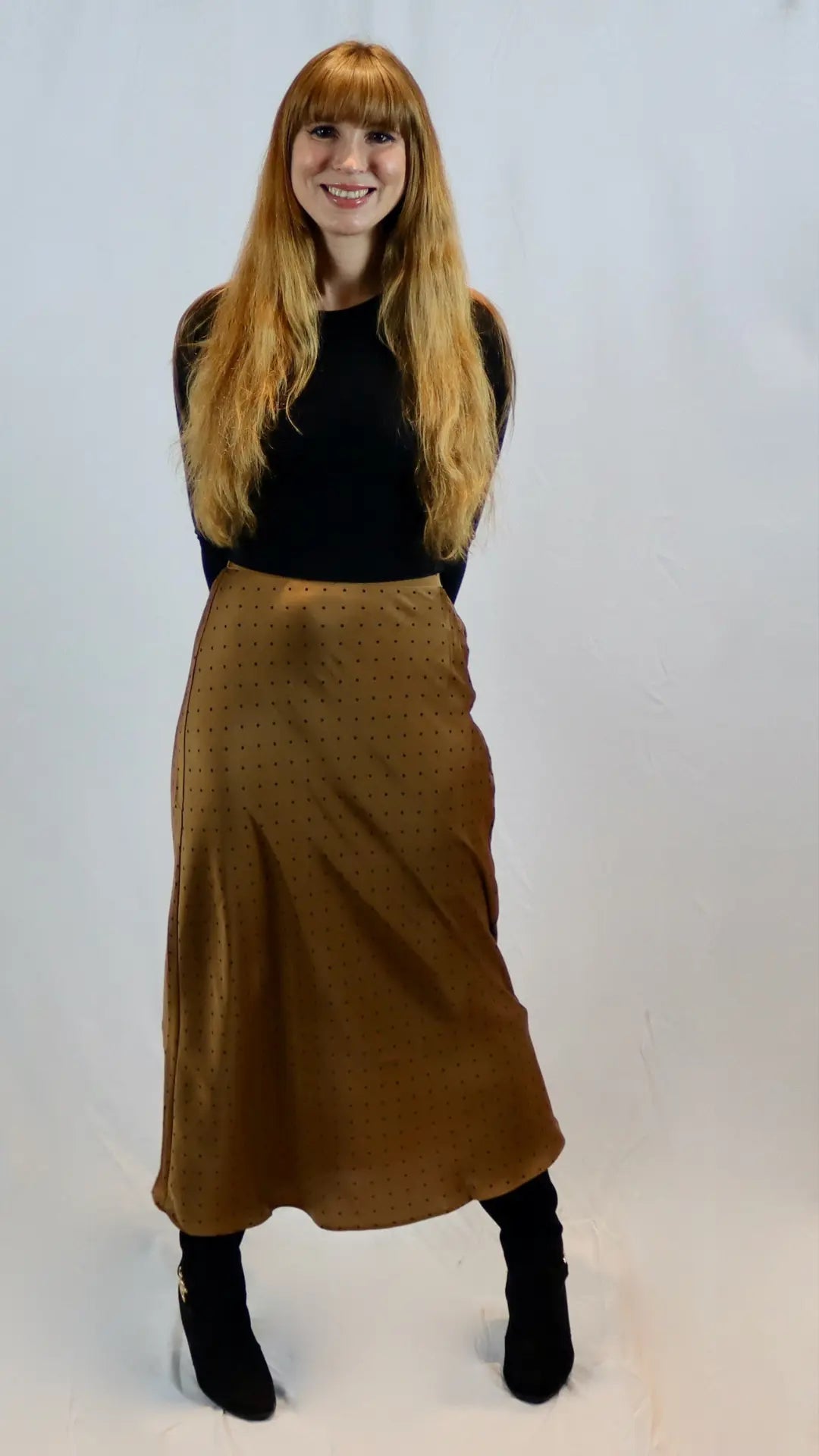 Caramel Dot Midi